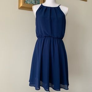 Lightweight navy dress